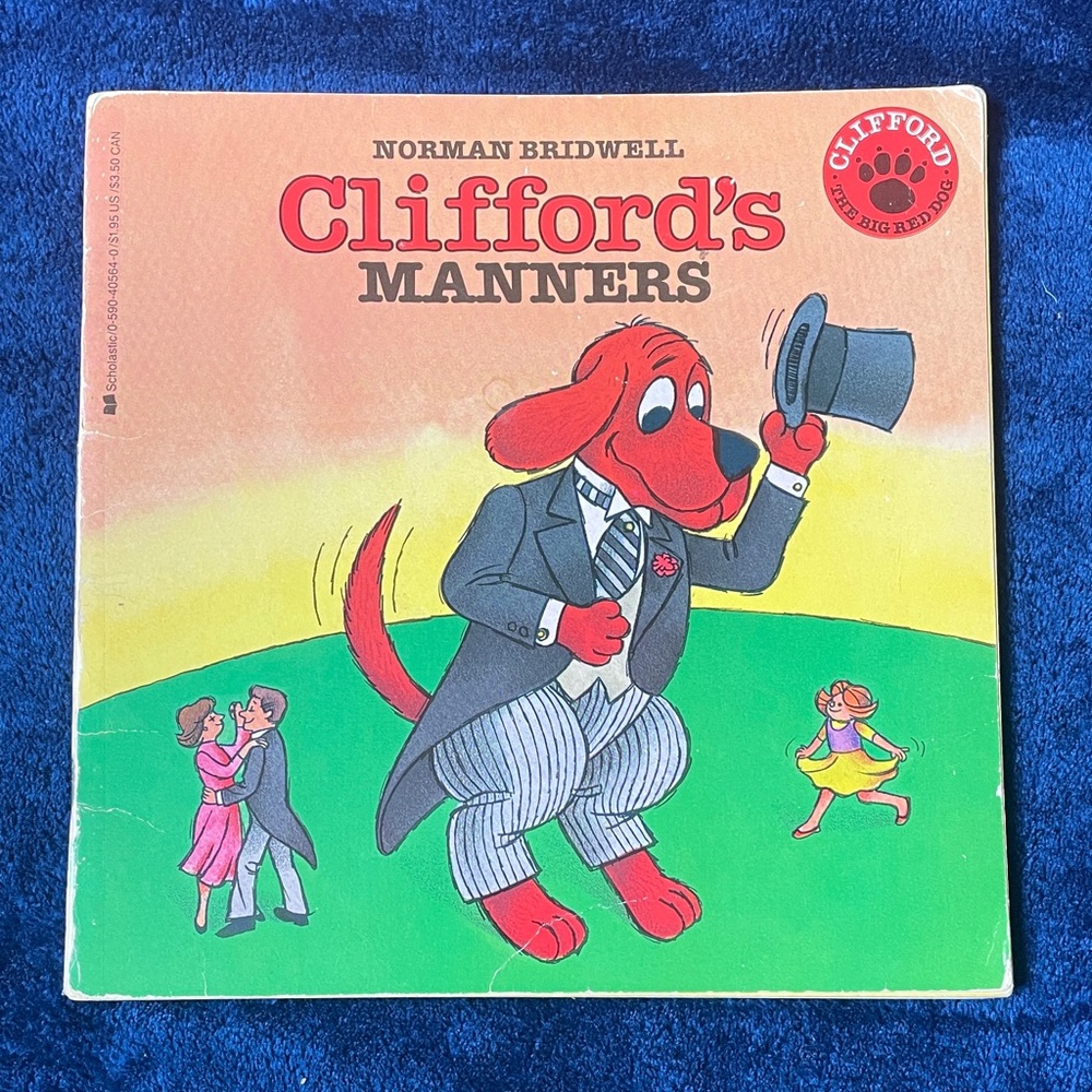 Scholastic Clifford's Manners Book - Red and Green